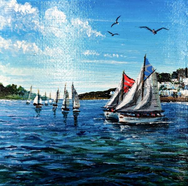 - Acrylic on Canvas, Painting by Liz Newbery, measuring 10 x 10 cm (H x W) £48